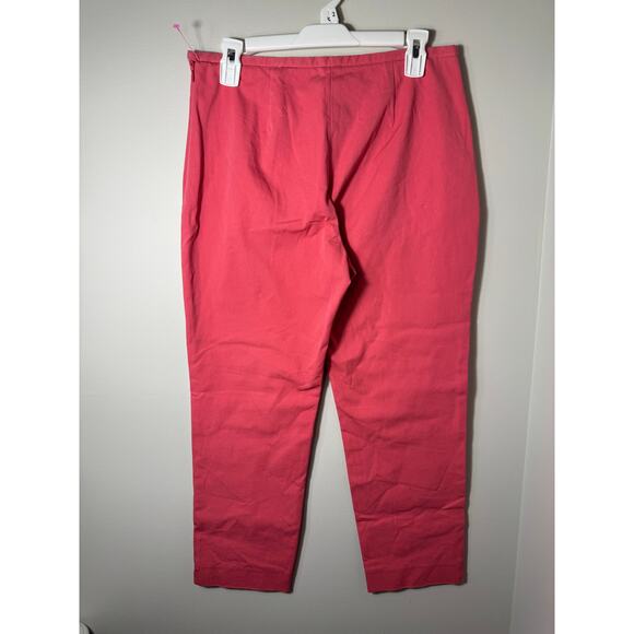 J. McLaughlin Coral Pink Side Zip Pants Size 8 - Picture 2 of 4